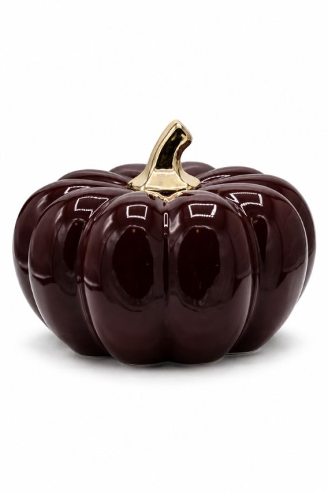DYNIA CERAMICZNA ŚLIWKOWO-ZŁOTA MAXI 23 cm
