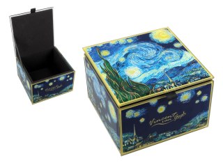 Szkatułka szklana na biżuterię - V. van Gogh, Gwiaździsta Noc (CARMANI)