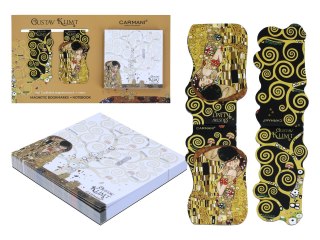 Kpl. Notes magnetyczny i 2 zakładki magnetyczne - G. Klimt, Drzewo życia, Pocałunek (CARMANI)