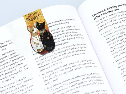 Kpl. Notes magnetyczny i 2 zakładki magnetyczne - Inspirowane malarstwem G. Klimt (CARMANI)