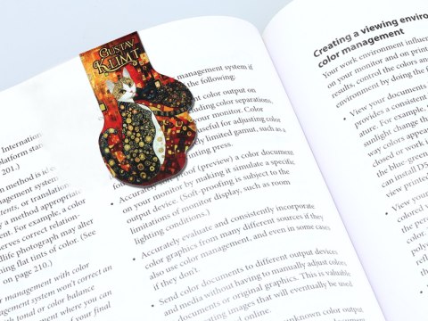 Kpl. Notes magnetyczny i 2 zakładki magnetyczne - Inspirowane malarstwem G. Klimt (CARMANI)