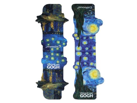 Kpl. Notes magnetyczny i 2 zakładki magnetyczne - V. van Gogh, Gwiaździsta Noc (CARMANI)