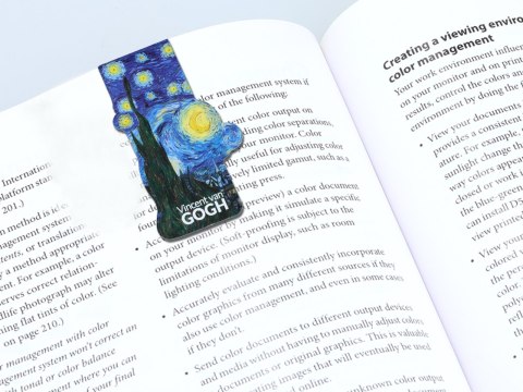 Kpl. Notes magnetyczny i 2 zakładki magnetyczne - V. van Gogh, Gwiaździsta Noc (CARMANI)