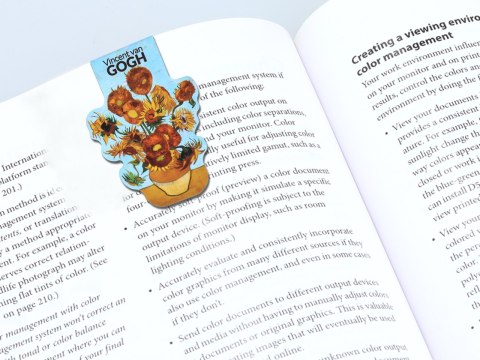 Kpl. Notes magnetyczny i 2 zakładki magnetyczne - V. van Gogh, Słoneczniki (CARMANI)