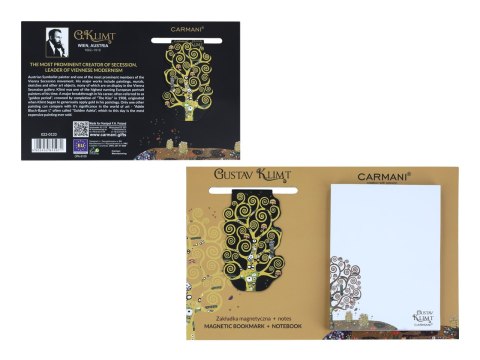 Kpl. Notes magnetyczny i magnes - G. Klimt, Drzewo życia (CARMANI)
