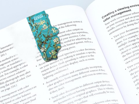 Kpl. Notes magnetyczny i magnes - V. van Gogh, Kwitnący Migdałowiec (CARMANI)