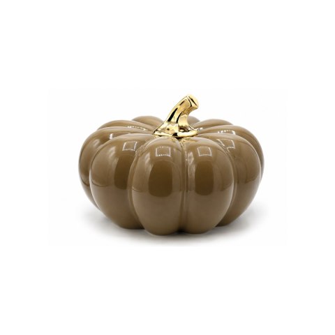DYNIA CERAMCZNA CIEMNOBEŻOWO-ZŁOTA MEGA 26CM