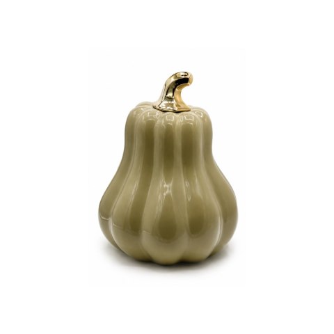 DYNIA CERAMICZNA "GRUSZKA" JASNOBEŻOWO-ZŁOTA MEGA 27CM