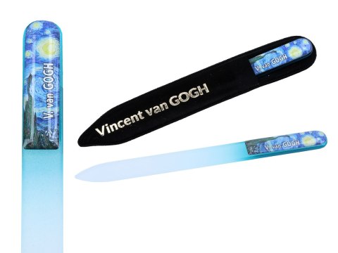 Szklany pilniczek do paznokci - V. van Gogh, Gwiaździsta noc (CARMANI)