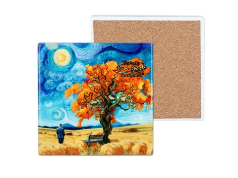 Kpl. 4 Podkładek ceramicznych - Inspirowane malarstwem V. van Gogh (CARMANI)