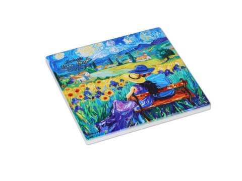 Kpl. 4 Podkładek ceramicznych - Inspirowane malarstwem V. van Gogh (CARMANI)
