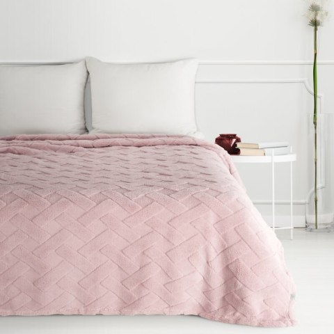 KOC D91 CARO 200 X 220 CM PUDROWY RÓŻ