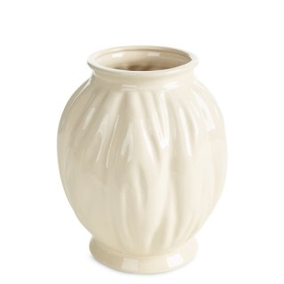 WAZON DEKORACYJNY ANGELA (03) O 20 X 26 CM KREMOWY