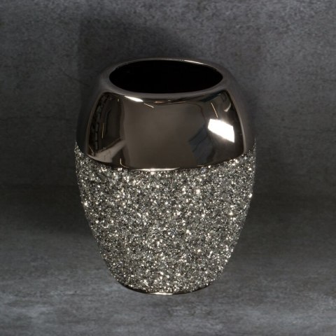 WAZON DEKORACYJNY PALMERA (01) 14 X 9 X 20 CM SREBRNY