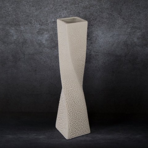 WAZON DEKORACYJNY RISO O 12 X 50 CM KREMOWY