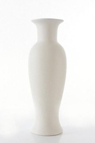 WAZON DEKORACYJNY RISO O 14 X 40 CM KREMOWY