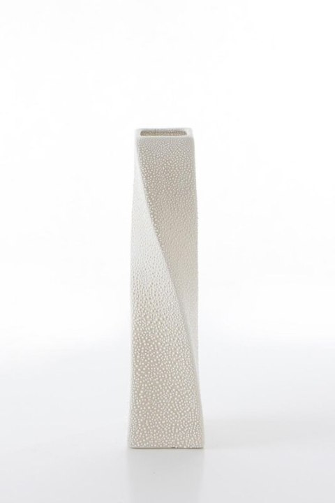 WAZON DEKORACYJNY RISO O 8 X 32 CM KREMOWY