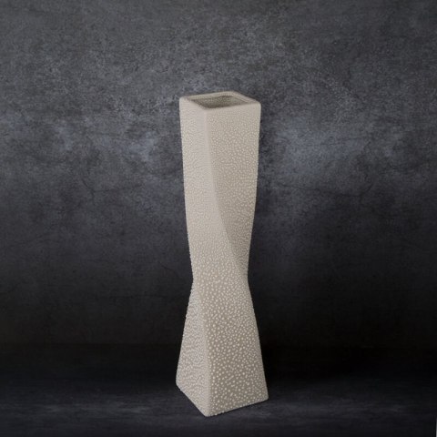 WAZON DEKORACYJNY RISO O 8 X 32 CM KREMOWY