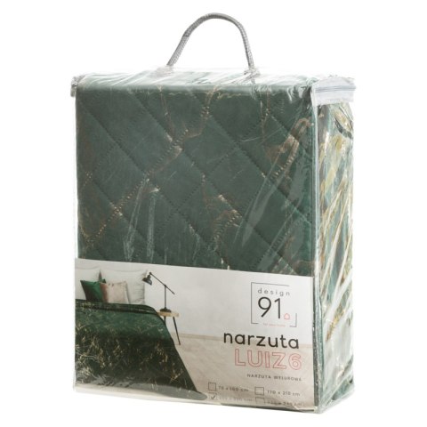 NARZUTA D91 LUIZ 6 170 X 210 CM CIEMNOZIELONY