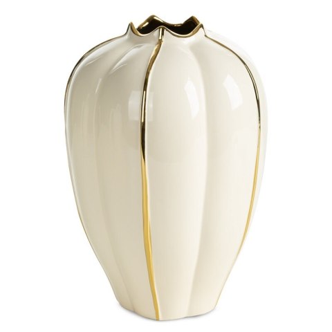 WAZON DEKORACYJNY MARY (01) O 20 X 30 CM KREMOWY