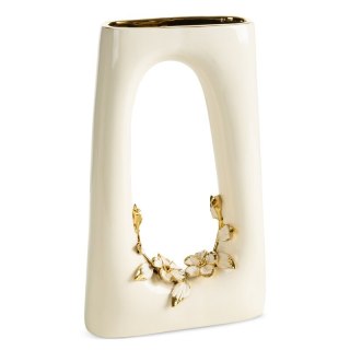WAZON DEKORACYJNY ROSI (02) 22 X 8 X 36 CM KREMOWY