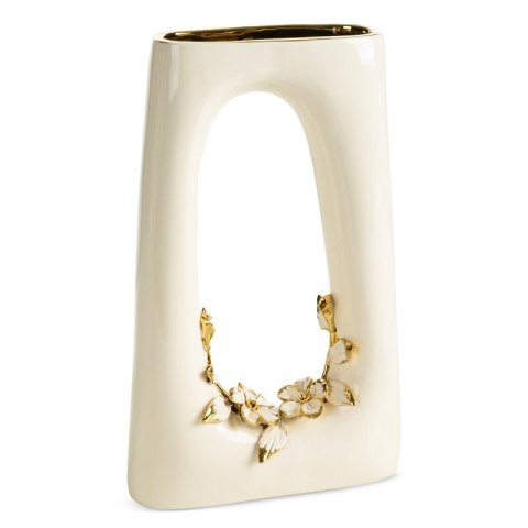 WAZON DEKORACYJNY ROSI (02) 22 X 8 X 36 CM KREMOWY