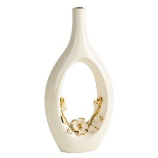 WAZON DEKORACYJNY ROSI (03) 19 X 9 X 39 CM KREMOWY