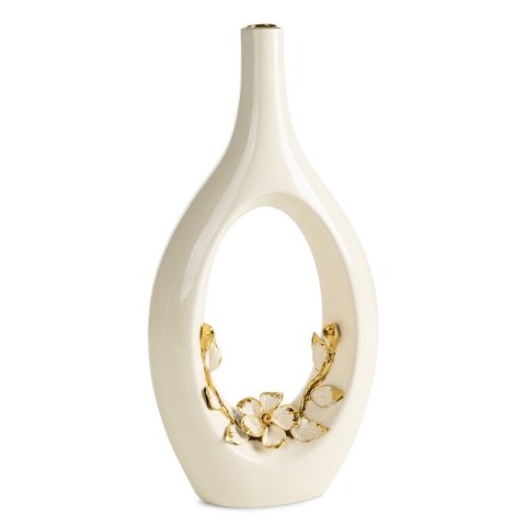WAZON DEKORACYJNY ROSI (03) 19 X 9 X 39 CM KREMOWY