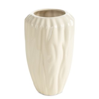 WAZON DEKORACYJNY ANGELA (02) O 17 X 26 CM KREMOWY