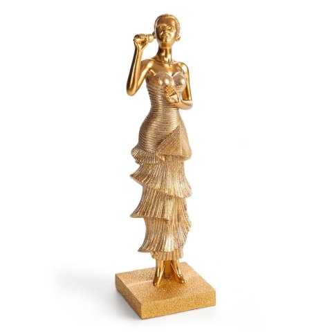 FIGURKA DEKORACYJNA DOLI 9 X 8 X 31 CM ZŁOTY