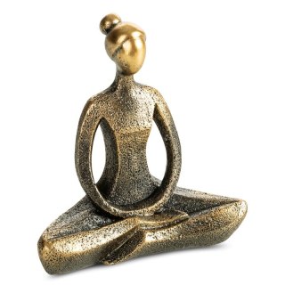 FIGURKA DEKORACYJNA LADY 11 X 5 X 11 CM ZŁOTY