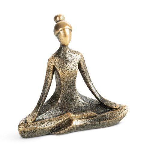 FIGURKA DEKORACYJNA LADY 12 X 6 X 11 CM ZŁOTY