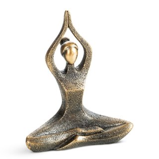 FIGURKA DEKORACYJNA LADY 12 X 6 X 14 CM ZŁOTY