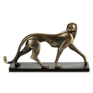 FIGURKA DEKORACYJNA MADOX 27 X 5 X 16 CM ZŁOTY