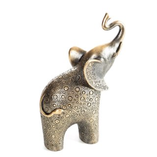 FIGURKA DEKORACYJNA TRAVIS 16 X 8 X 24 CM ZŁOTY
