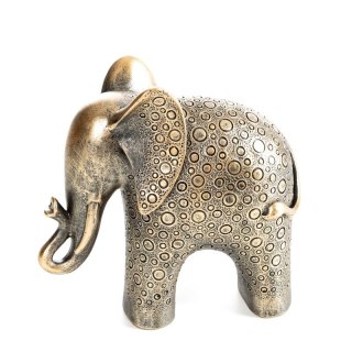 FIGURKA DEKORACYJNA TRAVIS 17 X 8 X 17 CM ZŁOTY