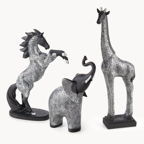 FIGURKA DEKORACYJNA TRAVIS 19 X 7 X 26 CM STALOWY