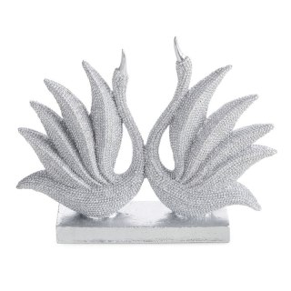 FIGURKA DEKORACYJNA ELDO 22 X 5 X 18 CM SREBRNY