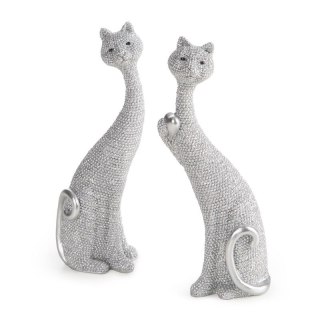 FIGURKA DEKORACYJNA ELDO 7 X 4 X 18 CM SREBRNY