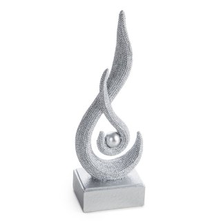 FIGURKA DEKORACYJNA ELDO 8 X 5 X 21 CM SREBRNY