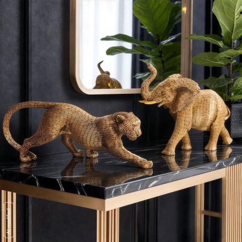 FIGURKA DEKORACYJNA ZURI 34 X 8 X 12 CM ZŁOTY