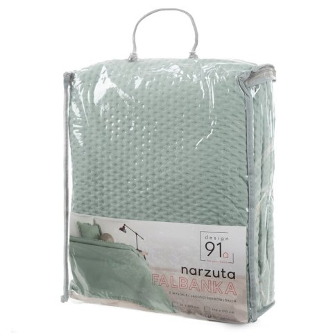 NARZUTA D91 FALBANKA 170 X 210 CM SZAŁWIOWY