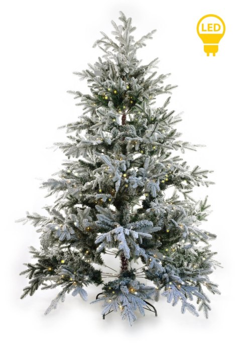 SANTA LILA Choinka 240cm LED ośnieżona