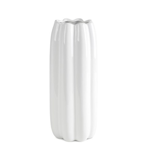 WAZON DEKORACYJNY ADELIA (02) O 17 X 35 CM BIAŁY