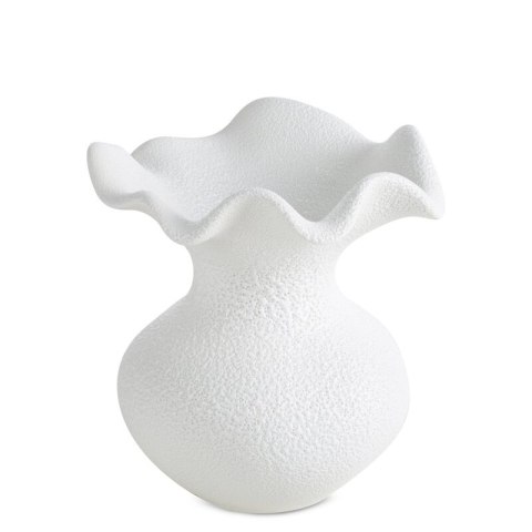 WAZON DEKORACYJNY BONITA (02) O 18 X 20 CM KREMOWY