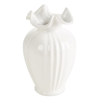 WAZON DEKORACYJNY KRISTI (01) O 15 X 24 CM BIAŁY