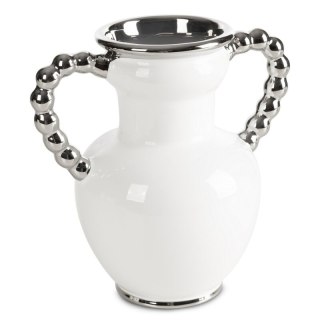 WAZON DEKORACYJNY MONICA (01) O 17 X 25 CM BIAŁY