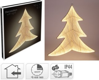 CHOINKA 53X56 CM 260 LED ZŁOTA