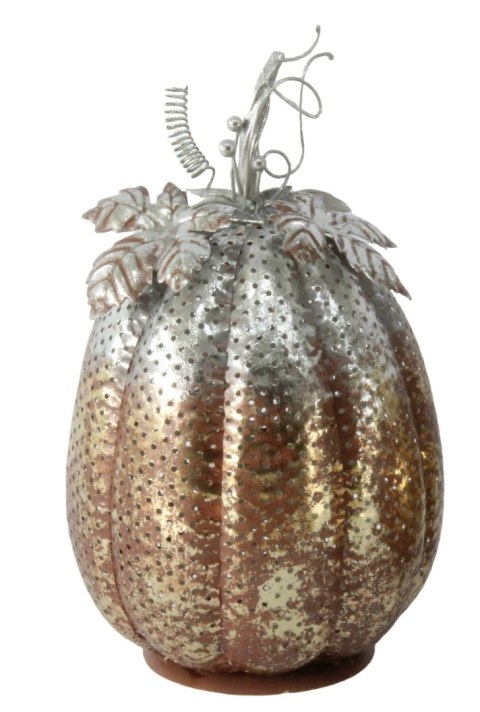HAZEL Figura dynia metalowa LED 22x22x37cm 2x3AAA