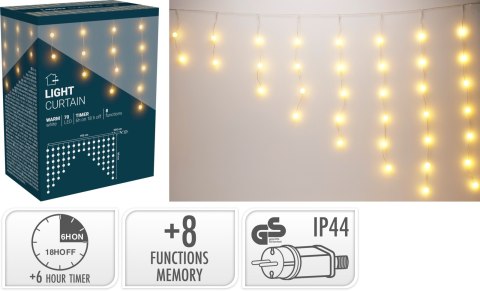 KURTYNA LED 70 LED BOMBKI